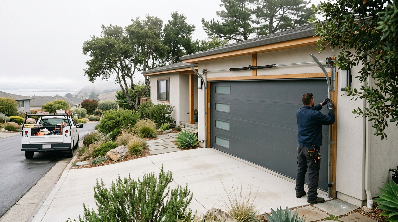 Millbrae Garage Door Repair Built for Hillside Homes