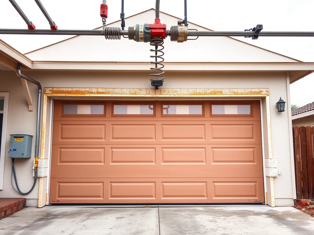 Garage Door Spring Repair editorial image for Millbrae garage door service